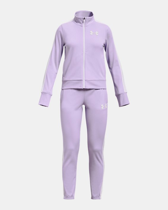Girls' UA Knit Tracksuit, Purple, pdpMainDesktop image number 0